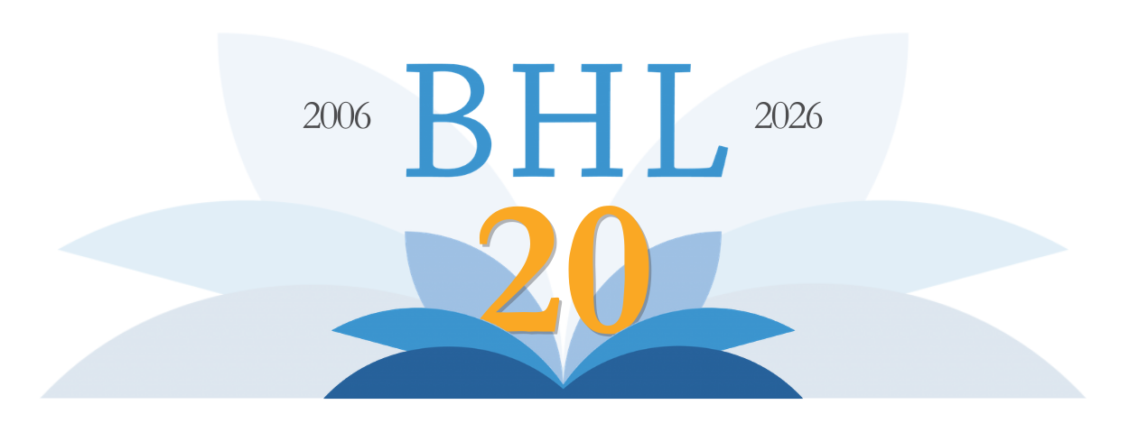 BHL 20 Year Anniversary Logo horizontal orientation