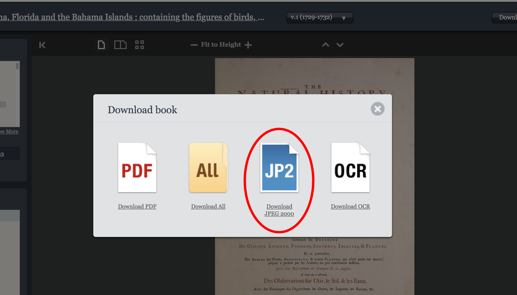 jp2 download option in book viewer